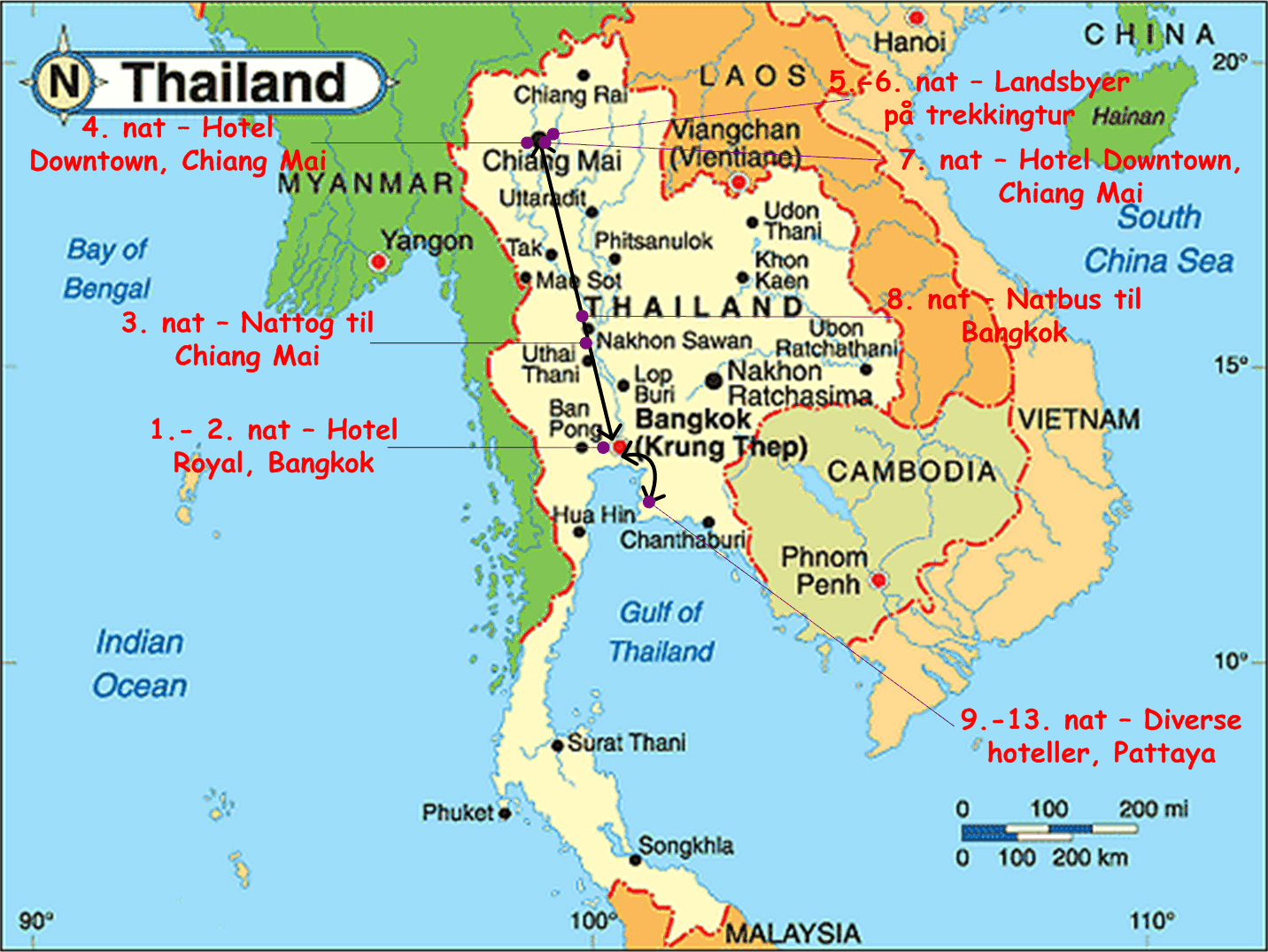 14 dage i Thailand den korte version